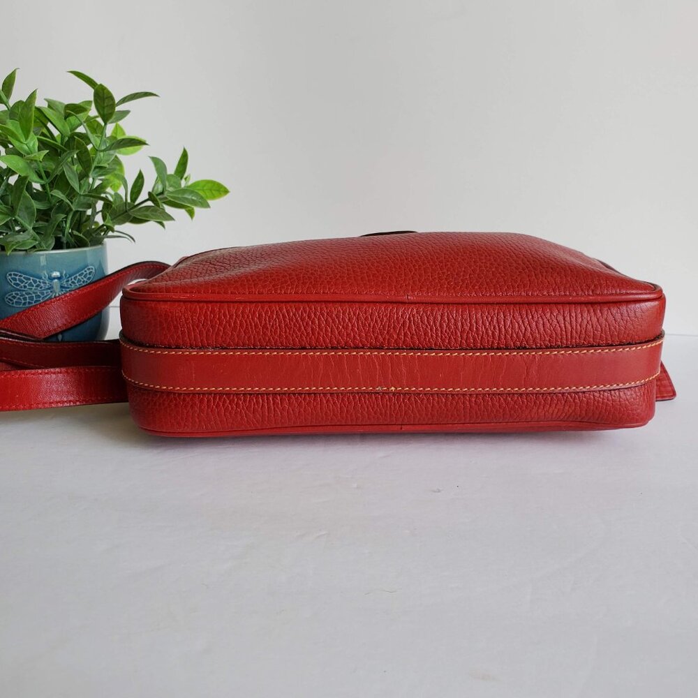 EUC Vintage Coach Sheridan Charleston Bag (#4217) Red w/Red trim – Hard to Find! - Picture 5 of 12